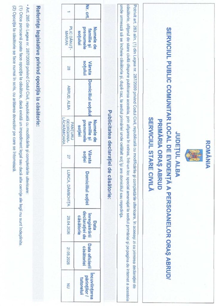 thumbnail of ANUNȚ PUBLICAȚIE CĂSĂTORIE 29.04.2026